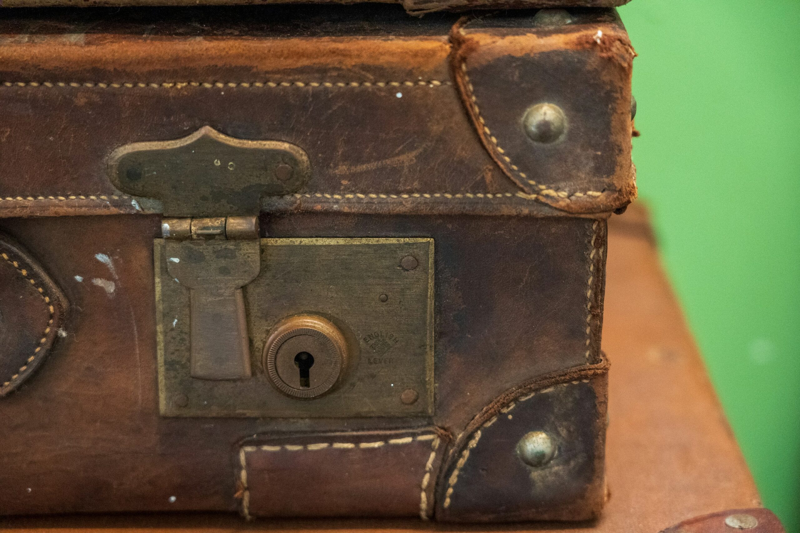 TSA-approved lock on suitcase
