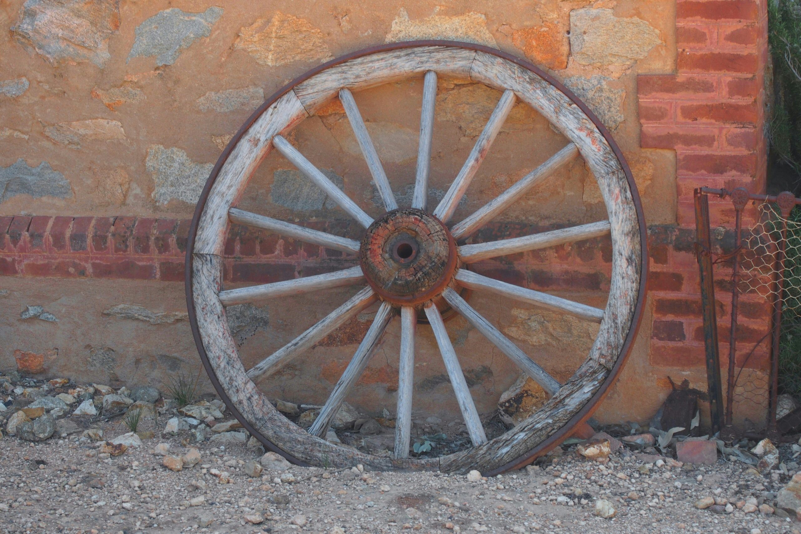Close-up shot of smooth-spinning wheels